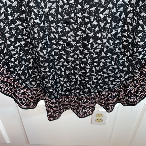 Max studio Black & floral Ruffled Dress Size S - Picture 3 of 4
